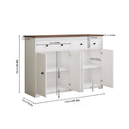 Buffet de rangement avec 2 tiroirs et 4 portes