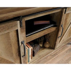 Meuble TV avec portes coulissantes façon grange
