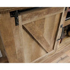 Meuble TV avec portes coulissantes façon grange