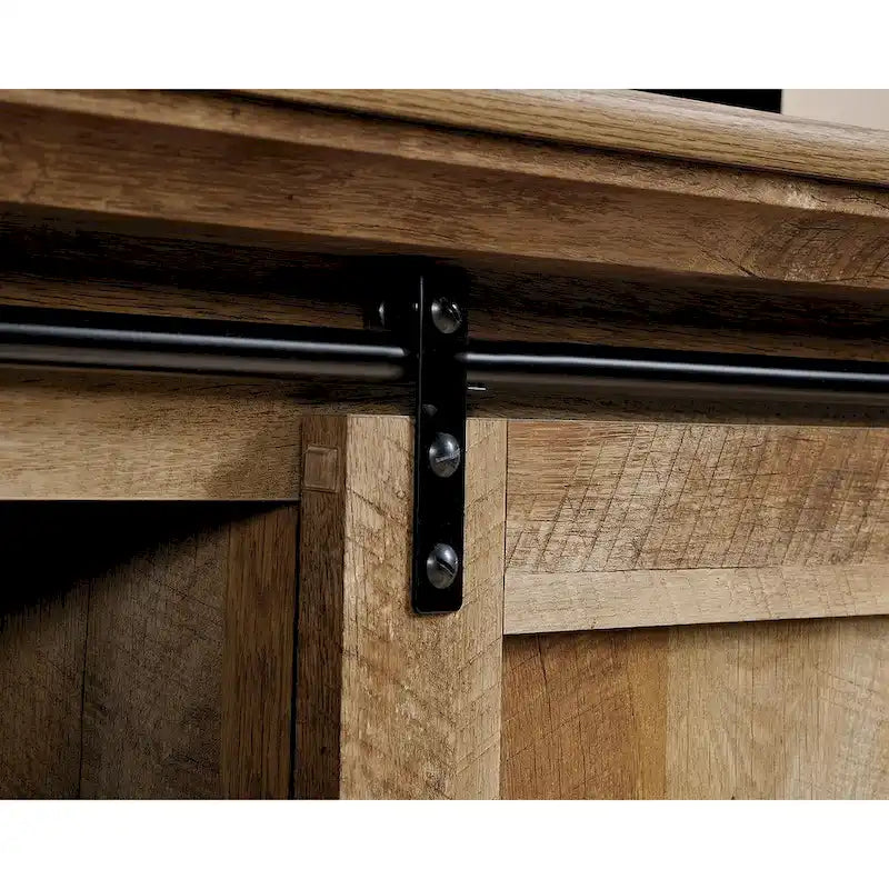 Meuble TV avec portes coulissantes façon grange