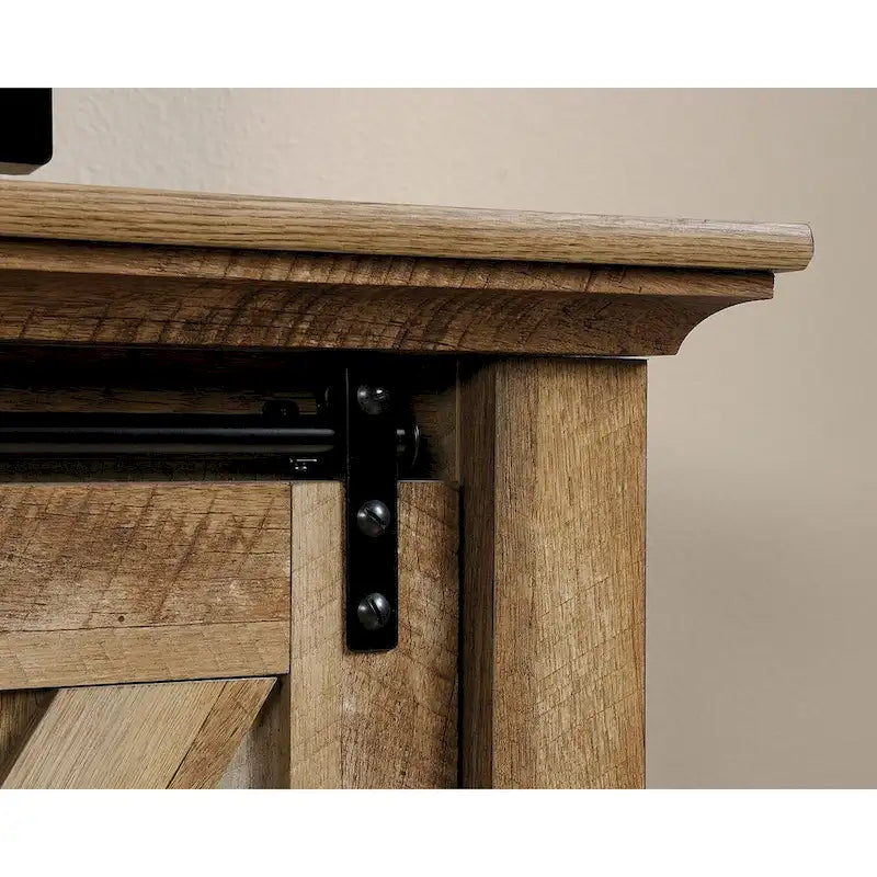 Meuble TV avec portes coulissantes façon grange