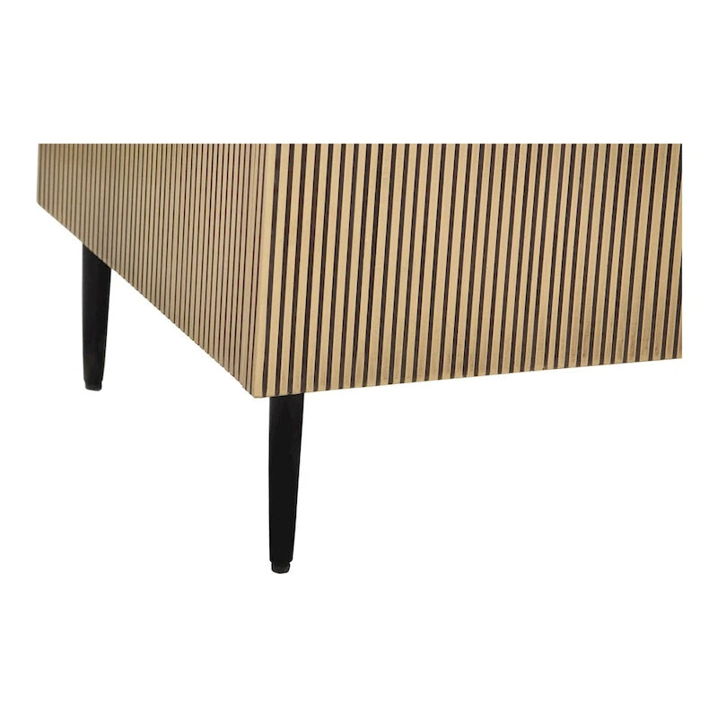 Buffet 2 portes avec accents de ton laiton