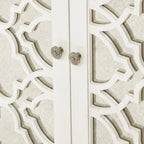 Bahut de salle à manger quatrefoil crème
