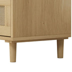 Meuble de rangement en rotin à 3 tiroirs