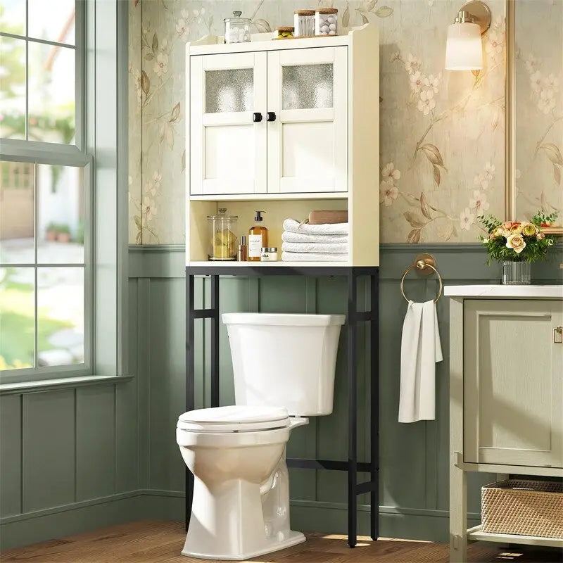 Meuble de rangement WC avec porte, 171 cm H x 59 cm L x 20 cm P