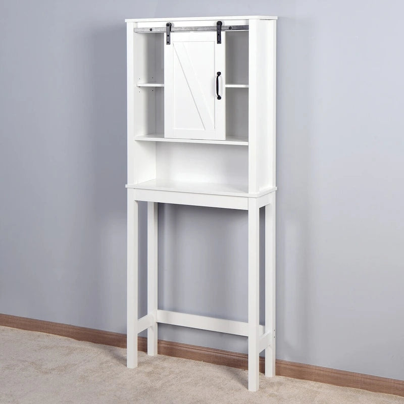 Meuble de rangement de salle de bain sur toilettes avec étagères réglables