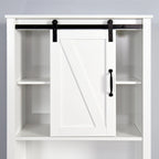Meuble de rangement de salle de bain sur toilettes avec étagères réglables