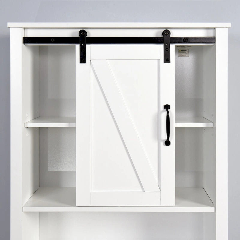Meuble de rangement de salle de bain sur toilettes avec étagères réglables