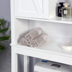 Meuble de rangement de salle de bain sur toilettes avec étagères réglables